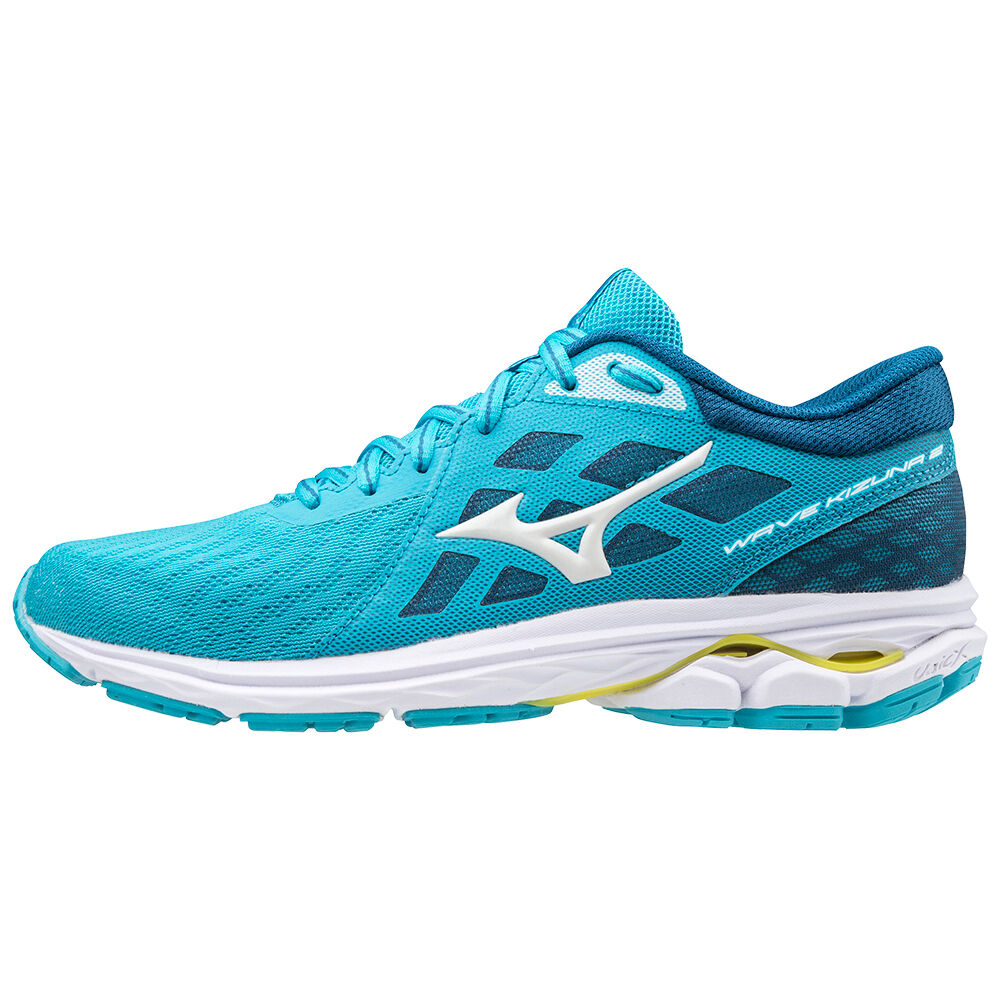 Mizuno Wave Kizuna 2 Női Futócipő Kék/Fehér/Sárga HGL594386